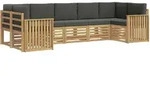 Outdoor-sofagarnitur 7 Pcs Wei&szlig; Und Anthrazit Vidaxl