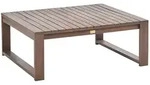 Outdoor Couchtisch Timor 90 Cm 75 Cm Zertifiziertes Akazienholz Dunkelbraun