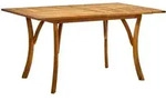 Gartentisch 150x90x75 Cm Akazie Massivholz Vidaxl