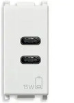 Vimar - 14292.ac.sl Usb-netzteil A+c 12w2,4a5v 1m Silber