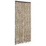 Vidaxl - Insektenschutz-vorhang Beige Und Braun 56x185 Cm Chenille