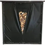 Wetterschutz Set Front Und R&uuml;ckwand F&uuml;r Kaminholzunterstand Xxl 185x70x185cm Pvc