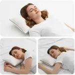Vidaxl Shread Sleeping Pillow White 50 X 30 X 11 Cm Memory Foam
