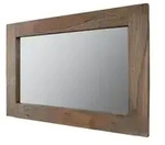 Massivmoebel24 - Spiegel Sheesham 90x3x60 Grau Ge&ouml;lt Nature Grey 709