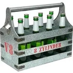Biertr&auml;ger Metall Mit &Ouml;ffner Flaschentr&auml;ger 8 Zylinder V8 96404 Flaschen&ouml;ffner