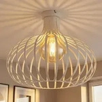 Led Deckenlampe Deckenleuchte Wohnzimmerlampe Gitter Sand Metall D 40 Cm