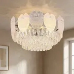 Deckenleuchte Deckenlampe Schlafzimmerleuchte Kristall Glas 8 Flammig...