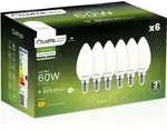 6x Led-lampe E14 Kerze B35 7w = 60w 806lm 4000k Neutralwei&szlig; 360&deg;