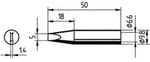 Ersa - 0832vdlf L&ouml;tspitze Mei&szlig;elform, Gerade Spitzen-gr&ouml;&szlig;e 5 Mm Inhalt 1 St.