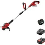 Einhell Ge-ct 18/28 Li Set Akku Akku-rasentrimmer Inkl. Akku, Einstellbarer...