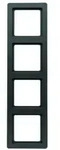 Berker Q.1 Rahmen 4fach Schwarz Matt / Berker 10146085