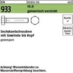Din 933/iso 4017 Sechskantschraube Vg M8x100 Stahl 10.9 Galvanisch Verzinkt 100 Stk