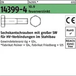 Peiner - En 14399-4 Sechskant-schaftschraube M30x180 Stahl 10.9 Feuerverzinkt