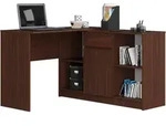 Eck-schreibtisch Akord B17 2-in-1 Kombination Mit Kommode In Der Farbe Wenge