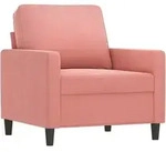 Sessel Rosa 60 Cm Samt Vidaxl