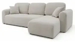 Selsey Olido &ndash; Ecksofa Mit Schlaffunktion, Universal, Graubeige-samt