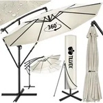 Sonnenschirm Beige &Oslash; 300 Cm Ampelschirm Gartenschirm Marktschirm Kurbel Balkon...