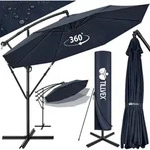 Sonnenschirm Navy-blau &Oslash; 300 Cm Ampelschirm Gartenschirm Marktschirm Kurbel...