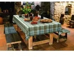 D-c-fix - D-c-table&reg; Tischdecke Manhattan Borneo 150 X 250 Cm, Blau Tischdecke