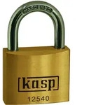 Kasp - K12540 Vorh&auml;ngeschloss 40 Mm Verschieden Schlie&szlig;end Goldgelb