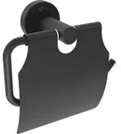Toilettenpapierhalter Schwarz Mit Verdeckter Befestigung "jasmin"