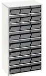 Esd Raaco 1224-02 Stahlmagazin (l X B X H) 306 X 150 X 552 Mm Anzahl F&auml;cher: 24