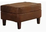 Massivmoebel24 - Hocker 56x67x46 Braun Chesterfield