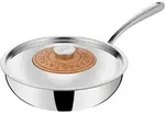 Lagostina - 26 Cm Gro&szlig;e Wokpfanne Aus Edelstahl Mit Deckel 011204042026
