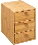 5five Simply Smart - Box Mit 3 Schubladen Bambus Lederriemen - 5five