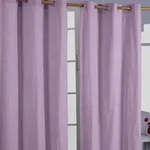 Homescapes Gardinen Unifarben Mauve 2er Set 137 X 117 Cm