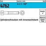 No Brand - Zylinderschraube Iso 4762 M.innensechskant M 12 X 16 A 2 (- 70)