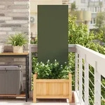 Vidaxl Garden Privacy Screen Olive Green 50 X 140 Cm Cold-rolled Steel