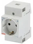 Gewiss Steckdose F&uuml;r Din Schiene - Standard Deutsch -2p+e 16a - 2,5 Te, Gw96522