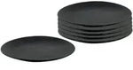 Spetebo - Porzellan Speiseteller 26,5 Cm Schwarz - 6er Set - Porzellanteller...