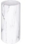 Zylindervase - Marmor - Wei&szlig; - H20 Cm Atmosphera Cr&eacute;ateur D'Int&eacute;rieur