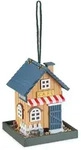 Vogelfutterhaus, Holz, Zum Aufh&auml;ngen, Caf&eacute;, Landhaus, Hbt: 23,5x18x18 Cm,