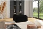 Fun Moebel - Polsterhocker Designerhocker Hocker Megan In Stoff Poso Schwarz