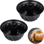 2 X Gugelhupfform, Marmor- & R&uuml;hrkuchen, Antihaftbeschichtet, &Oslash; 25 Cm, Carbonstahl,