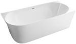 Freistehende Badewanne Bernstein Nova Slim Line Acryl Wei&szlig; Einbau Rechts...