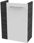 Fackelmann Sbc Beckenunterschrank 45 - Front Wei&szlig; Hochglanz -