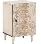 Badezimmerschrank Wei&szlig; 38 X 33,5 X 58 Cm Massivholz Mango Vidaxl