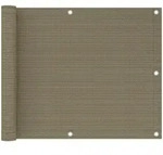 Balkon-sichtschutz Taupe 75x300 Cm Hdpe Vidaxl