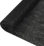 Zaunblende Schwarz 1,8x50 M Hdpe 195 G/m2 Vidaxl