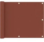 Vidaxl Balcony Screen Terracotta 75x300 Cm Oxford Fabric