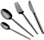 24-teiliges Besteckset Berlinger Haus Bh-3069, Gl&auml;nzend Schwarz