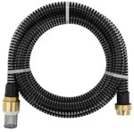 Vidaxl - Saugschlauch Mit Messing-anschl&uuml;ssen Schwarz 1,1' 4 M Pvc