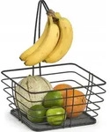 Zeller Obstkorb Schwarz Minimalistisches Design 26x26x36 Cm