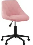Drehbarer B&uuml;rostuhl Aus Rosa Samt Vidaxl