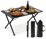 Relaxdays Campingtisch, Klappbar, Hbt:44 X 90 X 60 Cm, Stahl & Kunststoff,