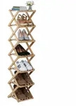 Relaxdays Schuhregal, 7 Schuhablagen, Klappregal F&uuml;r Flur & Schlafzimmer, Hbt 124 X